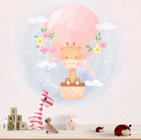 Vinyles et autocollants pour b&eacute;b&eacute; le vol de la girafe
