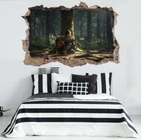 Vinyles et autocollants jeux vidéo 3d the last of us 2