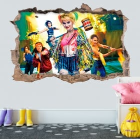 Autocollants en vinyle 3d harley quinn oiseaux de proie