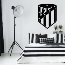 Vinyles et autocollants de football bouclier athlétique de madrid