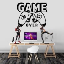 Autocollants jeux video jeu terminé