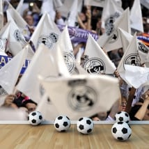 Papiers peints en vinyle drapeaux real madrid