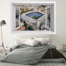 Fenêtres en vinyle 3d stade santiago bernabeu