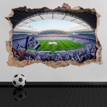 Vinyle et autocollants 3d real society football stadium reale arena