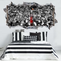 Vinyles et autocollants 3d michael jordan