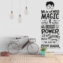 Vinyles et autocollants citation de harry potter