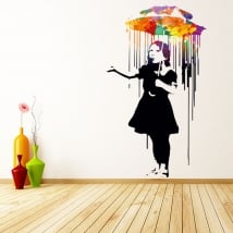 Vinile décoratif graffiti banksy