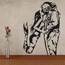 Vinyles graffiti banksy