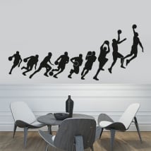 Vinile décoratif évolution du basket