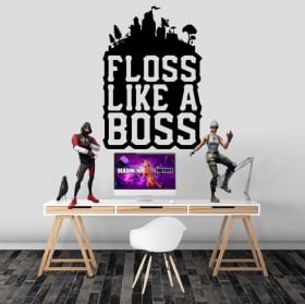 Vinyles adh&eacute;sifs fortnite floss like a boss