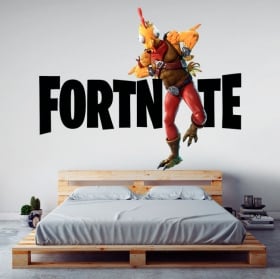 Vinyles adh&eacute;sifs poulet fortnite
