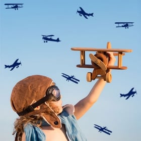 Vinyles d&eacute;coratifs et autocollants kit avion