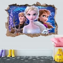 Vinyles décoratifs et autocollants 3d disney frozen 2