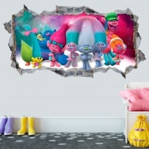 Vinyles décoratifs et autocollants 3d trolls