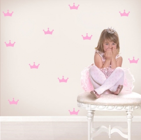 Vinyles et autocollants pour enfants kit couronne princesse