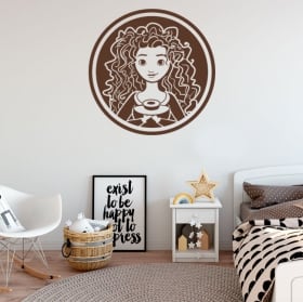 Vinyles décoratifs et autocollants disney brave indomptable