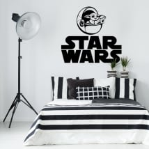 Autocollants et vinyles star wars bébé yoda le mandalorien