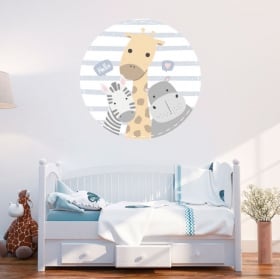 Vinyles et autocollants pour enfants éléphant dans le ballon