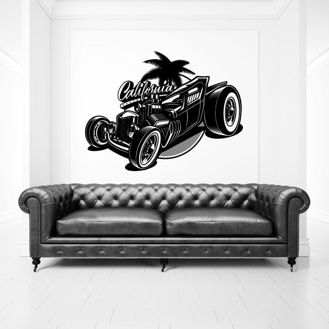 🥇 Vinyle et autocollants voiture rétro californie sud 🥇