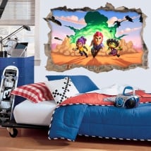 Vinyles décoratifs 3d jeu vidéo brawl stars