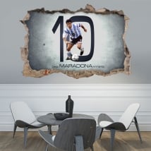 Vinyle adhésif 3d football maradona