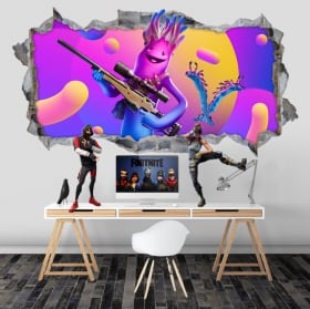 Vinyles troués jeu vidéo fortnite 3d