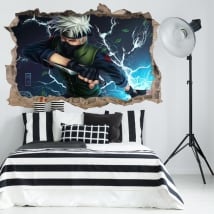 Vinyles décoratifs et autocollants naruto 3d