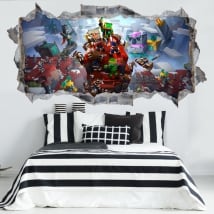 Vinyles adhésifs 3d minecraft