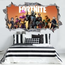 Autocollants en vinyle 3d fortnite