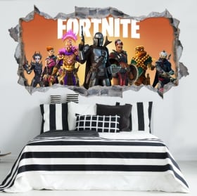 Autocollants en vinyle 3d fortnite