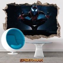 Autocollants 3d miles morales spider-man