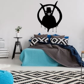 Vinyles d&eacute;coratifs et autocollants v pour vendetta