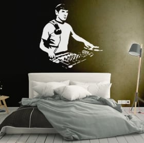 Vinyles décoratifs et autocollants star trek dj spock