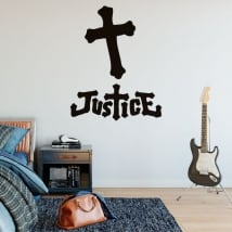 Vinyle et autocollants music band justice