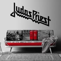 Vinyles et autocollants de groupes de musique judas priest