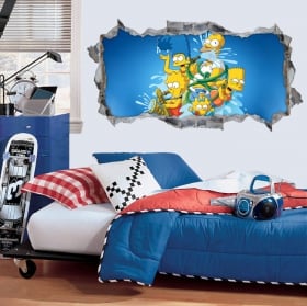 Vinyles et autocollants 3d les simpsons