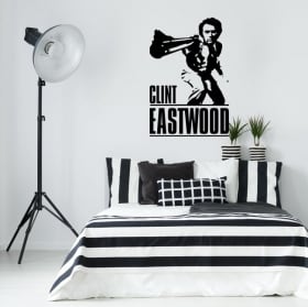 Vinyles d&eacute;coratifs clint eastwood dirty harry