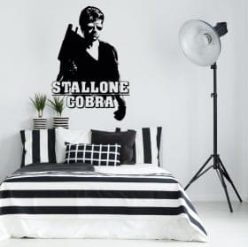 Vinyles d&eacute;coratifs sylvester stallone cobra