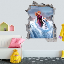 Vinyles disney frozen 2 anna et olaf 3d