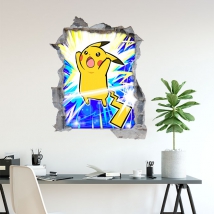 Autocollant 3d pokémon hole
