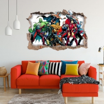 Vinyle décoratif 3d marvel super-héros yellowjacket