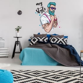 Vinyles d&eacute;coratifs et autocollants homme mon style