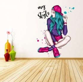 Vinyles et autocollants femme mon style
