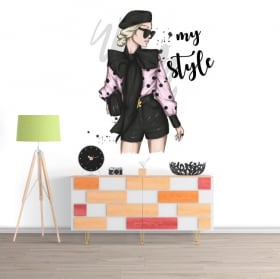 Vinyles d&eacute;coratifs femme my style