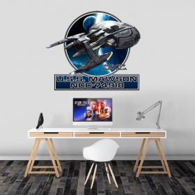 Stickers bateau star trek