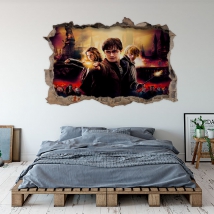 Sticker mural 3d harry potter