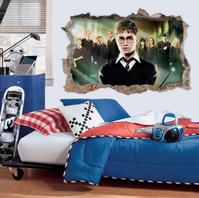 Sticker mural 3d harry potter