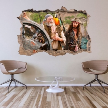 Vinyle et autocollants trou 3d pirates des caraïbes