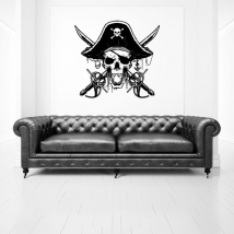 Vinyles le crâne pirates des caraïbes