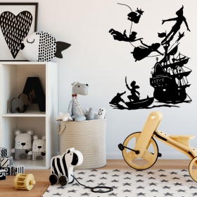 Vinyle décoratif pour enfants peter pan